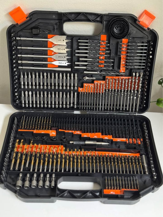 246-Piece Drill & Screwdriver Bit Set with Carry Case