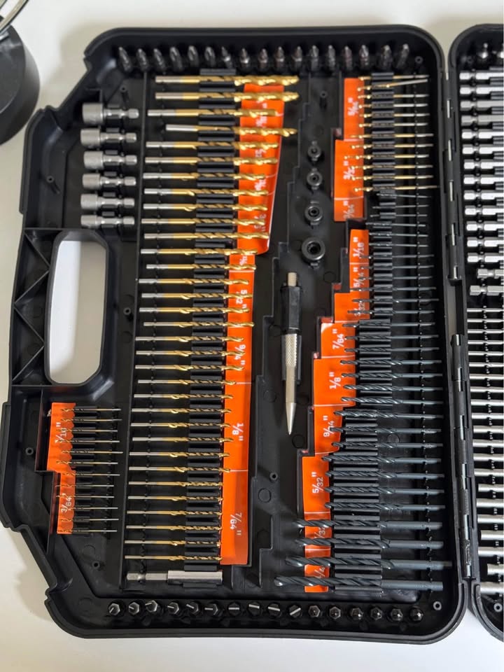 246-Piece Drill & Screwdriver Bit Set with Carry Case